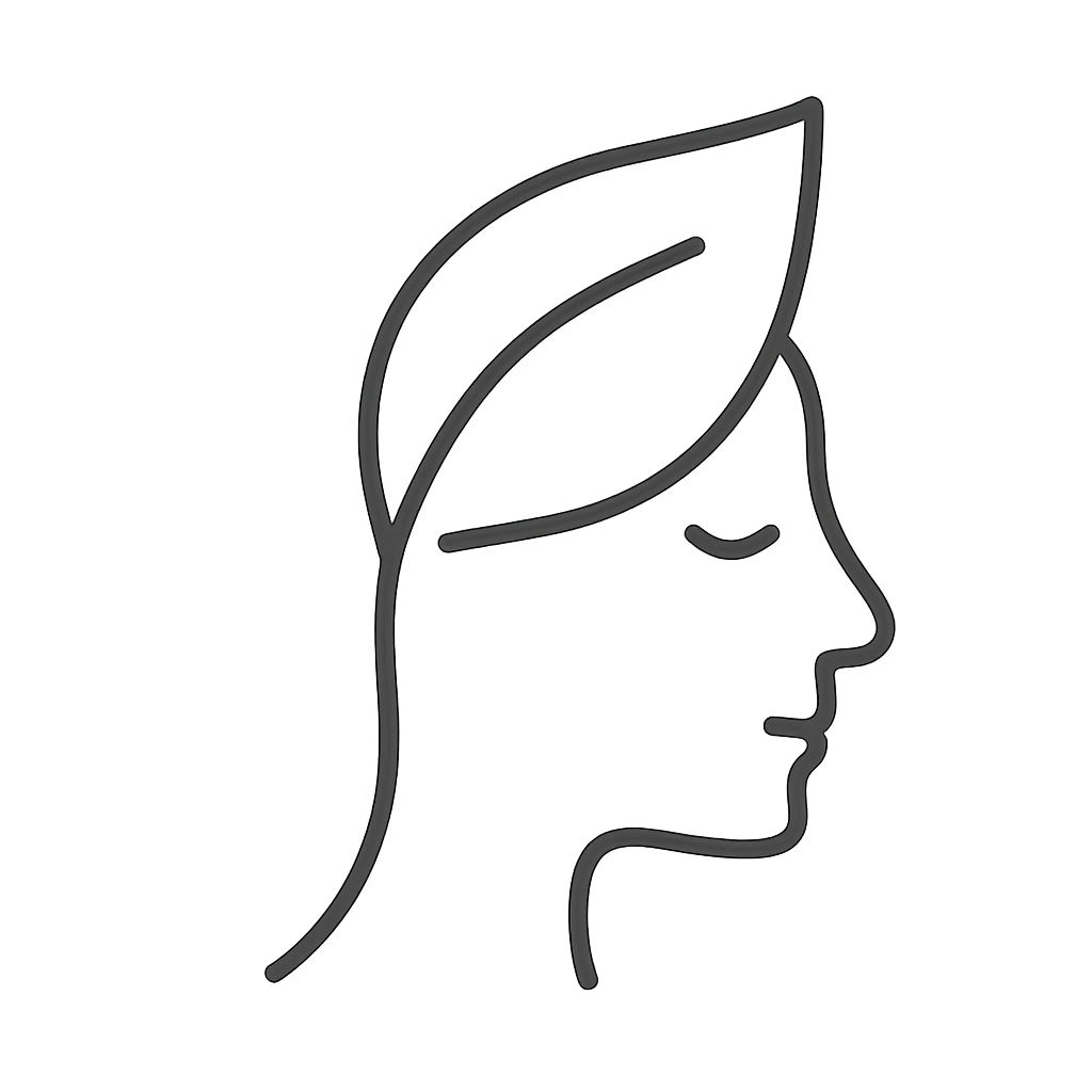 "Immagine di una giovane donna con il viso in ombra, recante un foglio di carta e un guscio tra le mani"